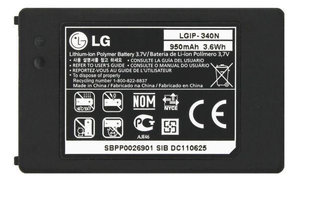 Батарея LG KS660 LGIP-340N PRC