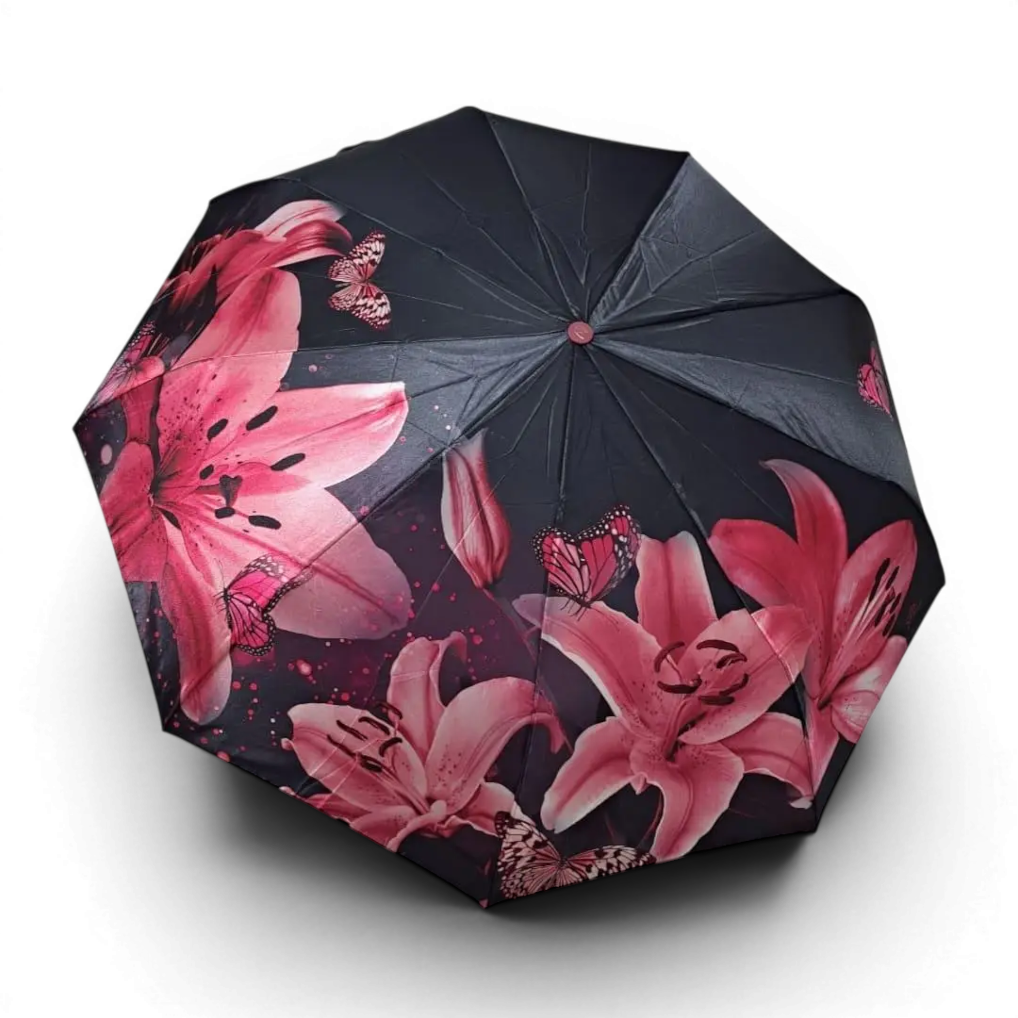 Женский зонт-полуавтомат Frei Regen Lily Fap817 Pink на 9 спиц