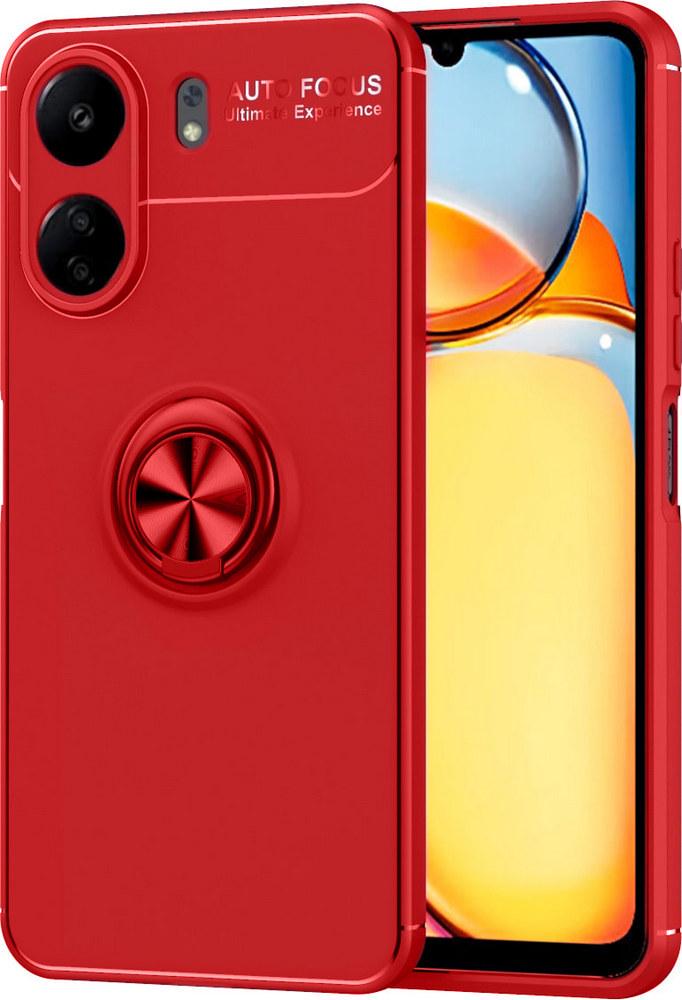 Чохол із кільцем Xiaomi Redmi 13C Autofocus Red (35041-2D)