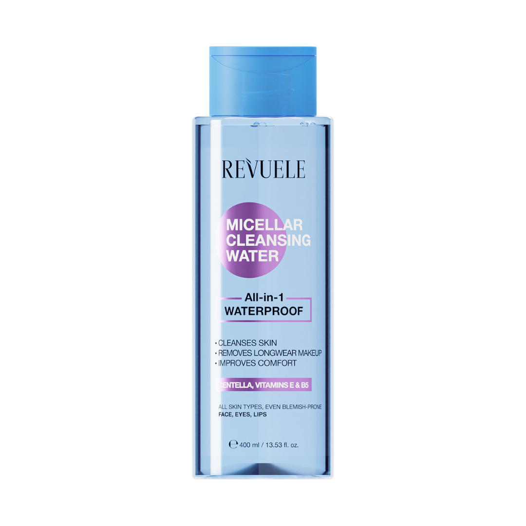 Мицеллярная вода для снятия водостойкого макияжа Revuele Micellar Cleansing Water All-in-1 400 мл
