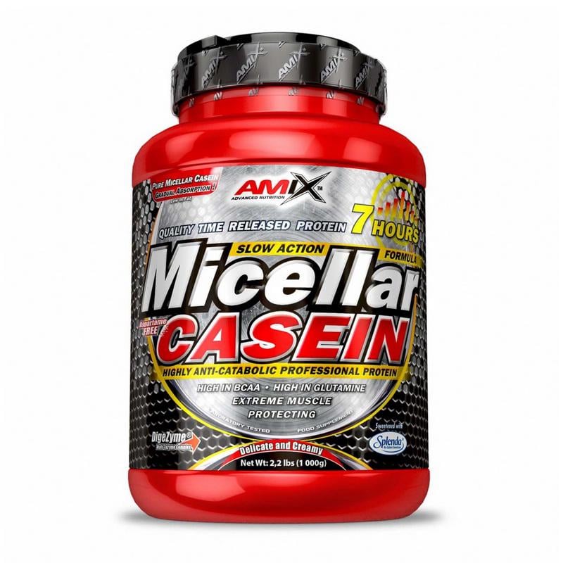 Протеин казеиновый Amix Micellar Casein 1 кг Клубника