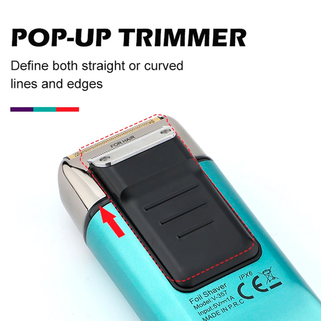 Електробритва Шейвер VGR V-357 Зелений - фото 5