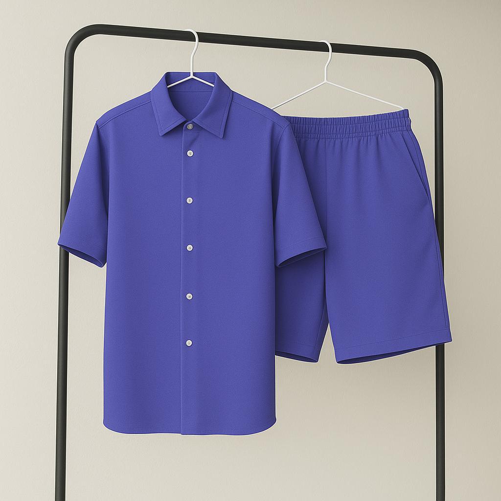 Костюм мужской летний Las Vegas повседневный S Фиолетовый (Q0058/6/1) - фото 1