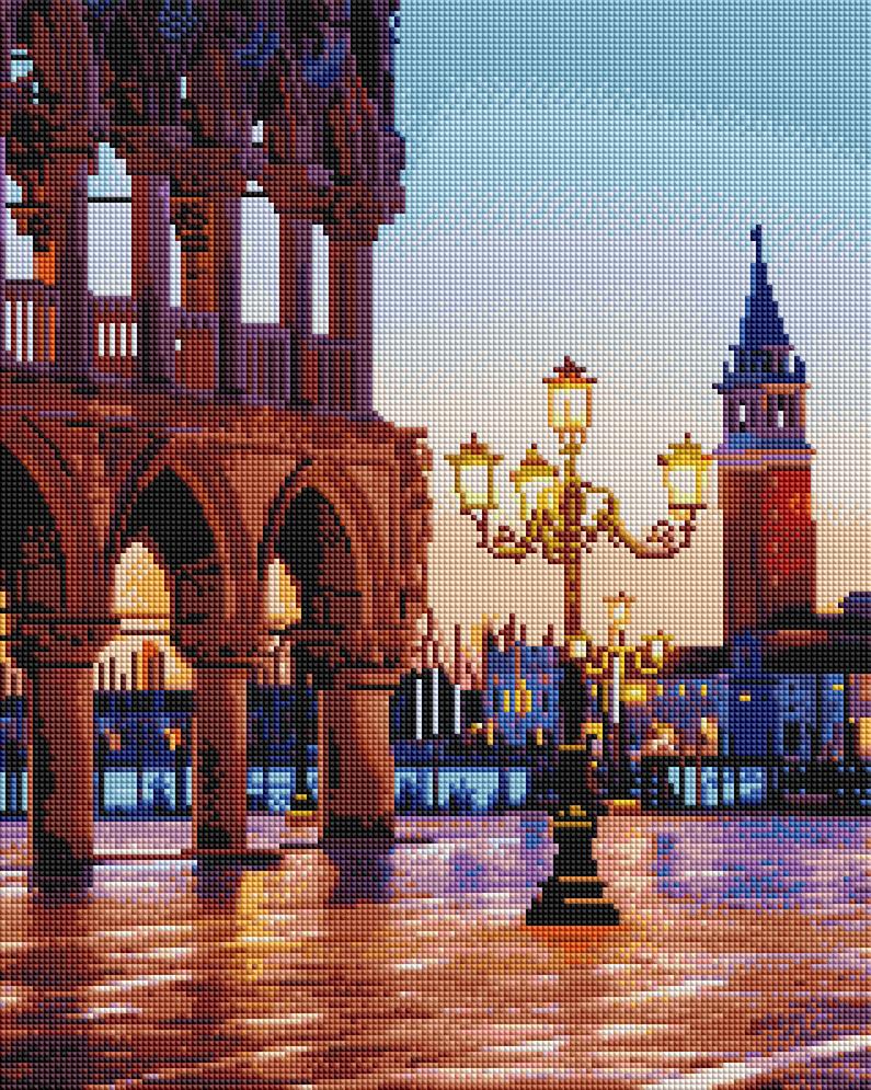 Алмазная мозаика Brushme Вечерняя площадь 40x50 см (GF4800) Алмазная мозаика Brushme Вечерняя площадь 40x50 см (GF4800)