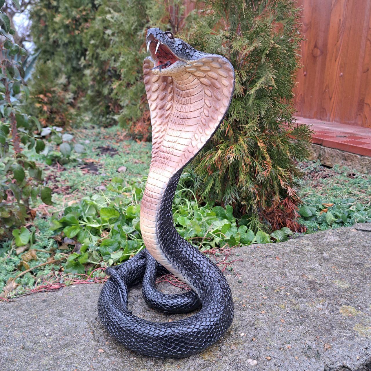 Статуетка Змія Кобра Чорний (4183) - фото 5