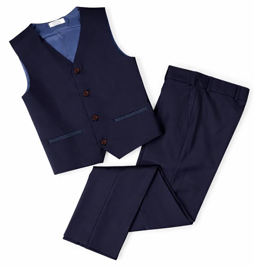 Костюм шкільний для хлопчика двійка SUZIE однотонний 134 см Синій (713002_134)