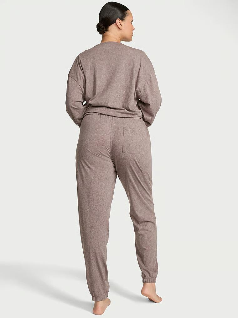 Піжама котонова топ/штани Victoria's Secret 100% Cotton Short Pajama Set Regular М Коричневий (27110978) - фото 2 Піжама котонова топ/штани Victoria's Secret 100% Cotton Short Pajama Set Regular М Коричневий (27110978) - фото 2