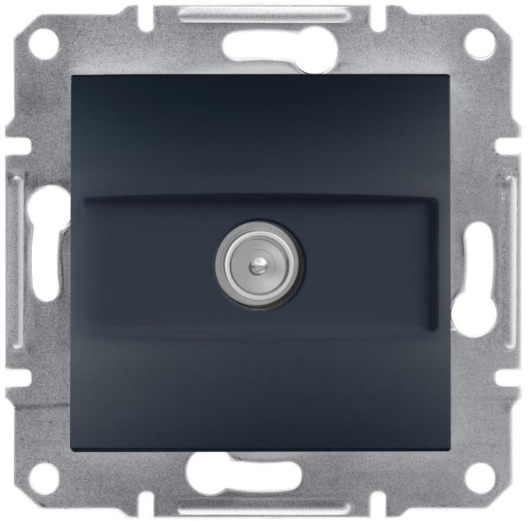 Розетка телевізійна кінцева Schneider Electric Asfora Антрацит (00000003120) Розетка телевізійна кінцева Schneider Electric Asfora Антрацит (00000003120)