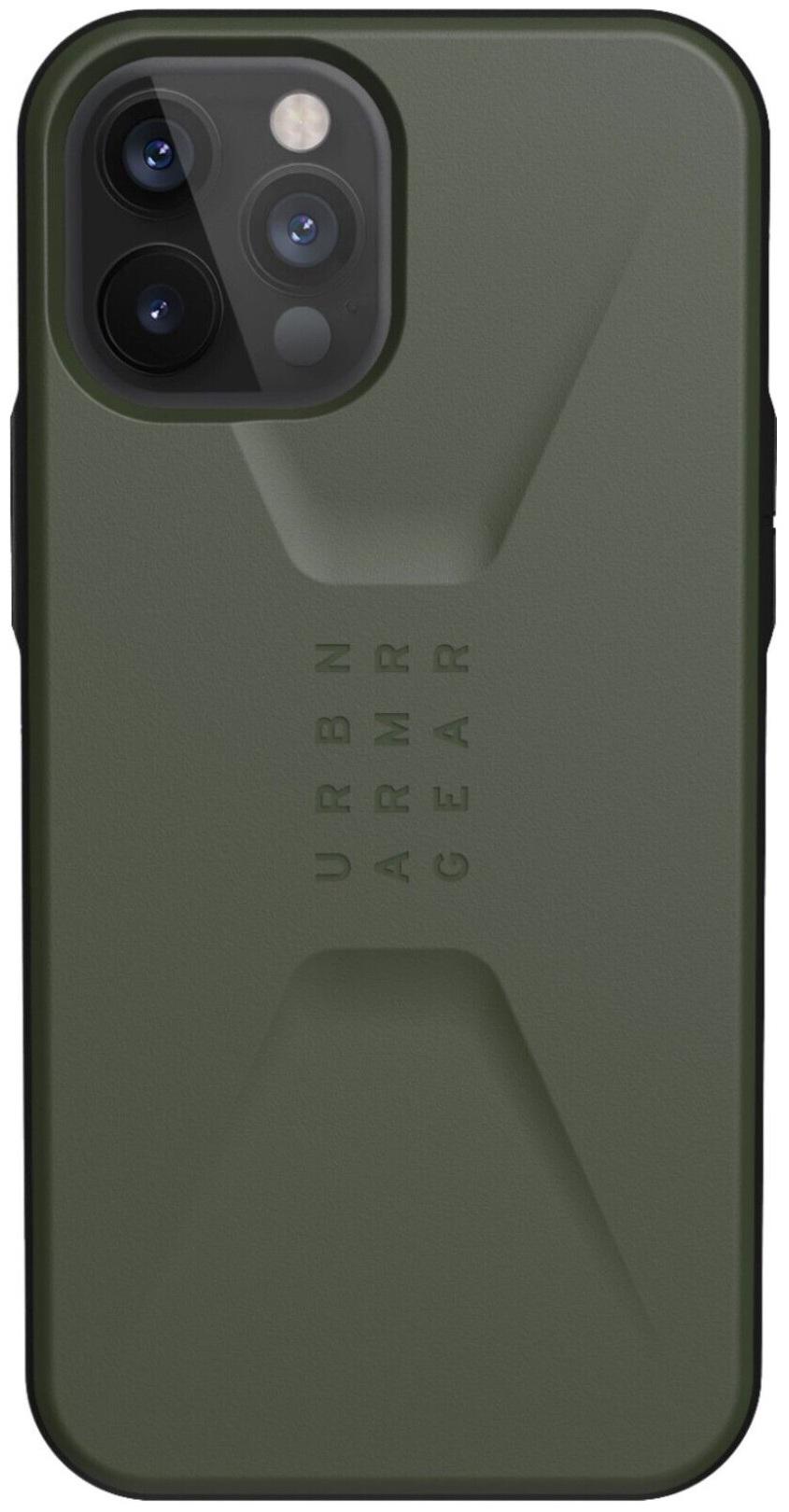 Чохол мілітарі протиударний UAG Civilian 11236D127272 для Iphone 12 Pro Max (6.7") Olive