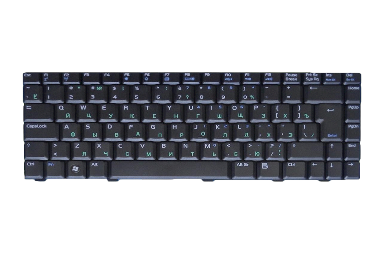 Клавиатура для ноутбука Asus A8 A8Js матовая (04GNCB1KRU14) - фото 1 Клавиатура для ноутбука Asus A8 A8Js матовая (04GNCB1KRU14) - фото 1