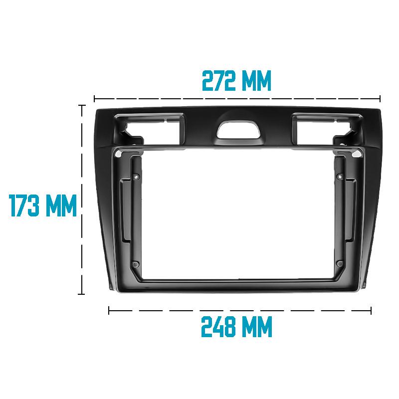 Переходная рамка 9" Lesko Ford Fiesta 2006-2008 (7206) для авто Форд Фиеста - фото 4