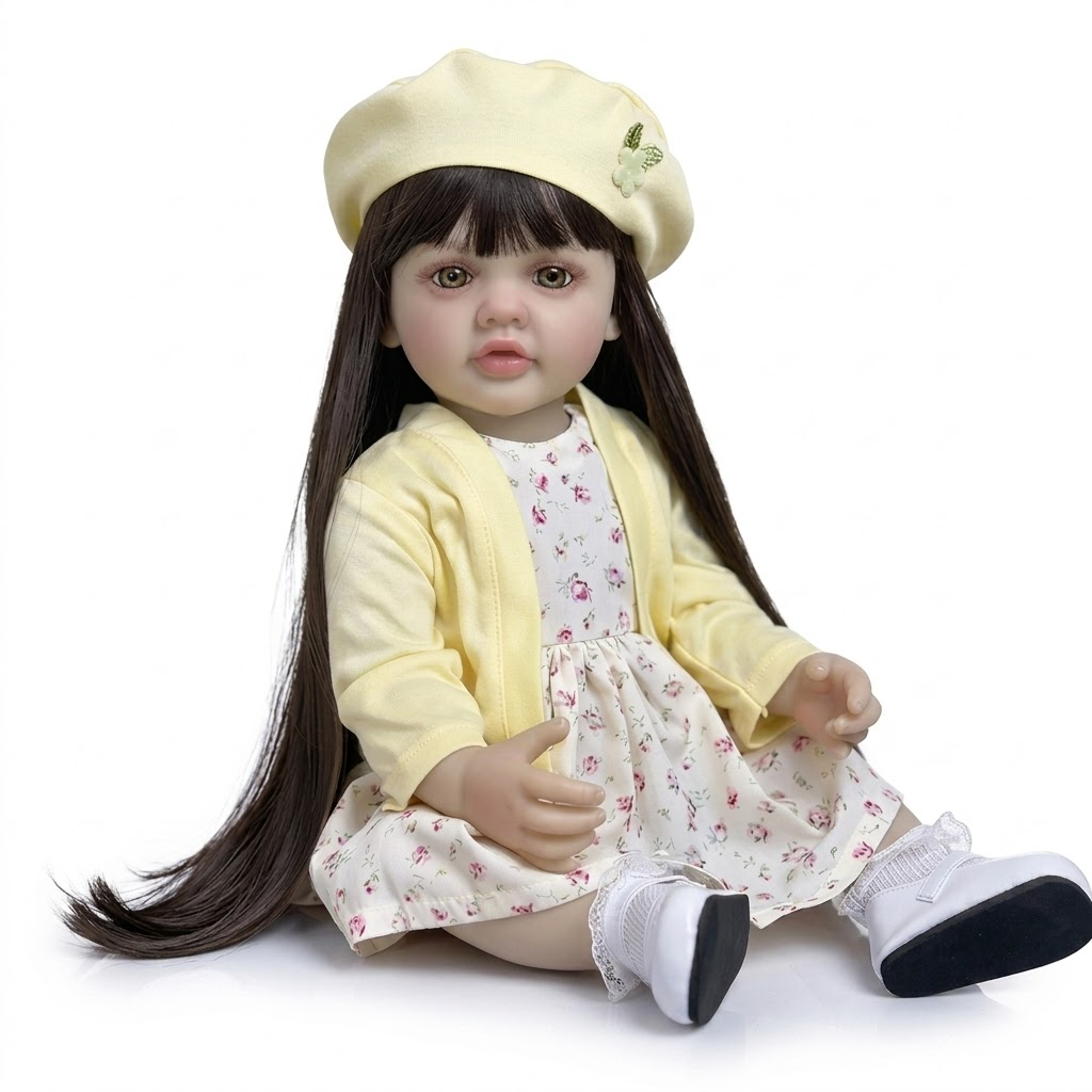 Кукла реалистичная Reborn Baby Doll полностью силиконовая 55 см (К0100221)