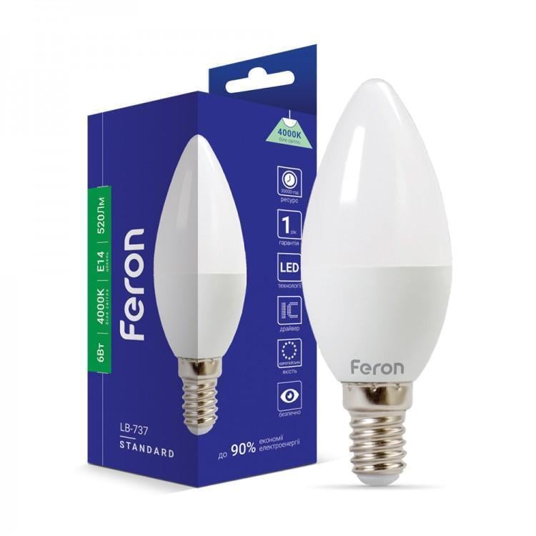 LED-лампа Feron LB-737 6 Вт E14 3000K (29177702)