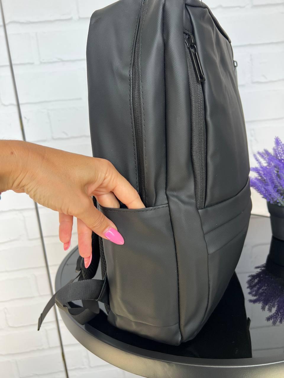 Рюкзак большой городской качественный каждый день 31х42х12 см Черный - фото 7 Рюкзак большой городской качественный каждый день 31х42х12 см Черный - фото 7