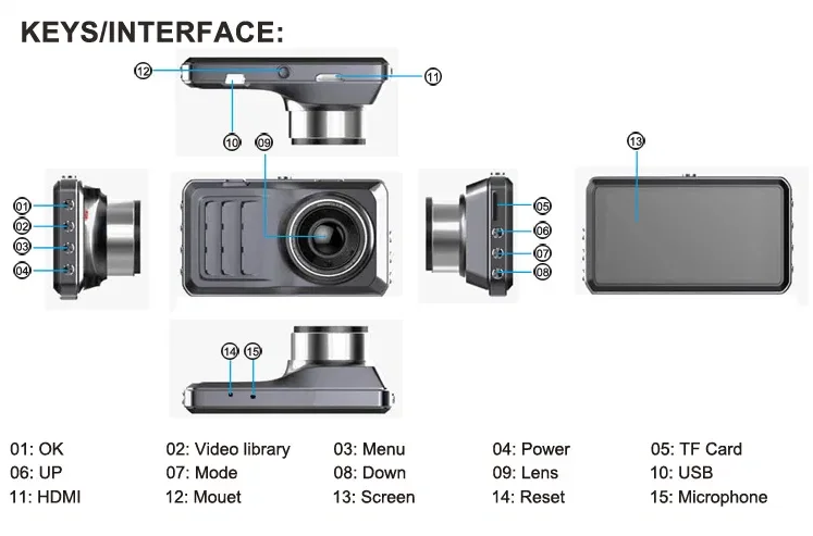 Видеорегистратор DVR E26 3" LCD 1080p 170° - фото 3 Видеорегистратор DVR E26 3" LCD 1080p 170° - фото 3