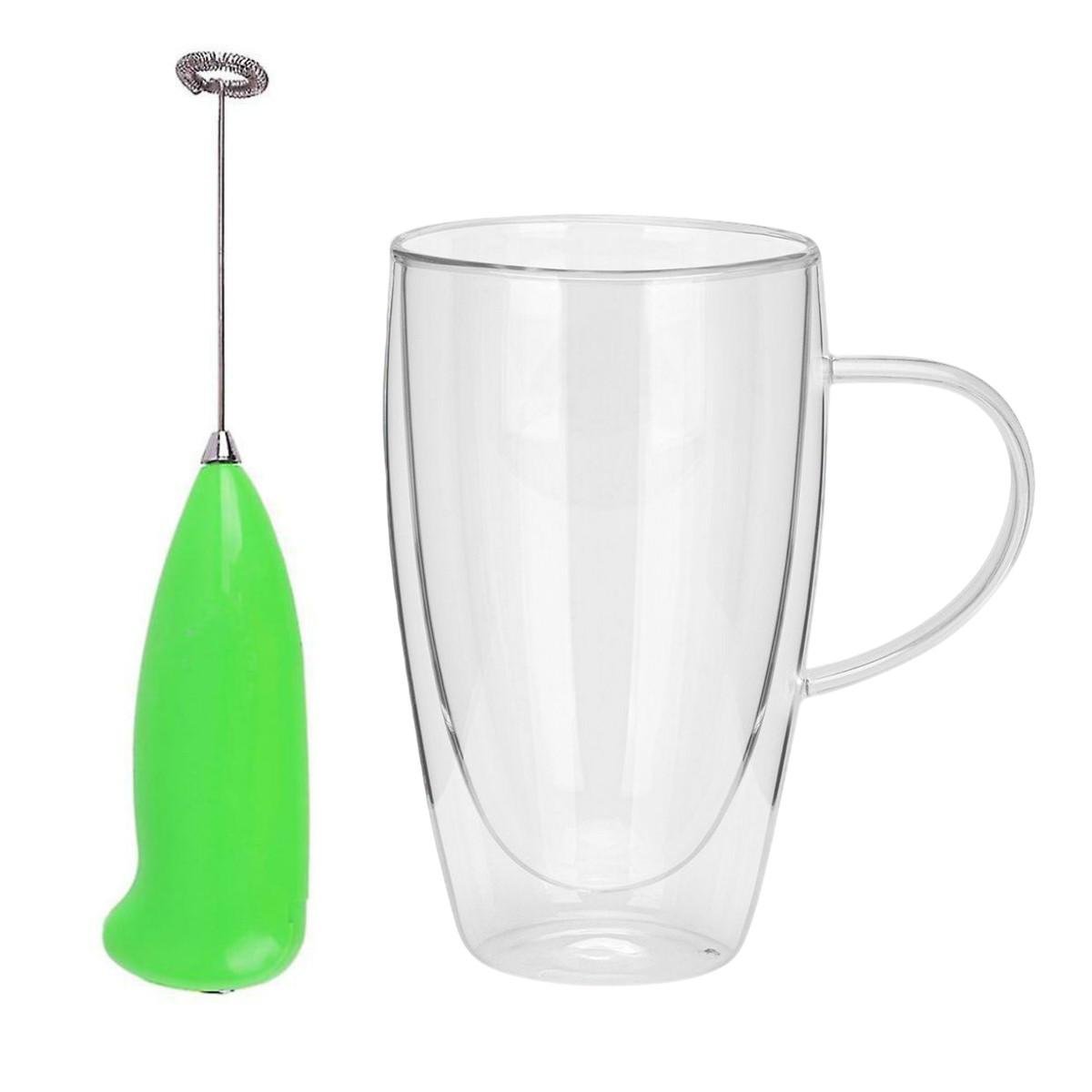 Набор чашка KITUA с двойными стенками и капучинатором