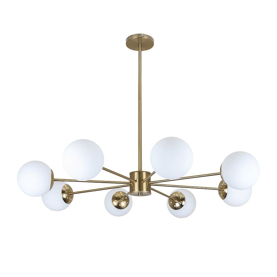 Люстра Levistella 7529803-8 BK+BK Молекула на вісім плафонів Чорний/Графітовий (2294300593)