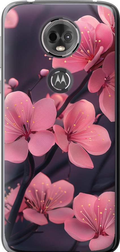 Чехол на Motorola Moto E5 Plus Пурпурная сакура (6075u-1412-42517) Чехол на Motorola Moto E5 Plus Пурпурная сакура (6075u-1412-42517)