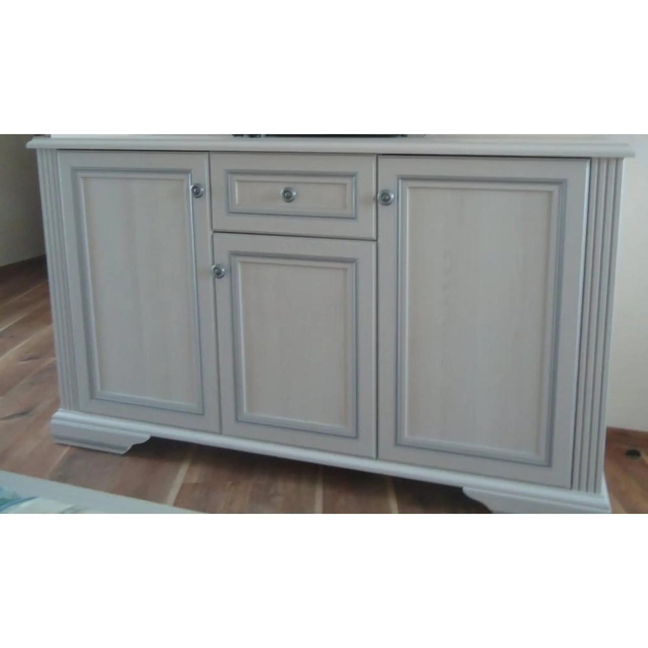 Комод в гостиную Гербор Уайт 3D1S телескопические Ясень снежный/Сосная серебряная (GRB-1118) - фото 2