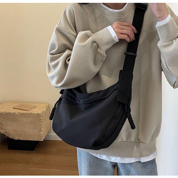 Женская сумка-хобо через плечо Черный (RN-348)