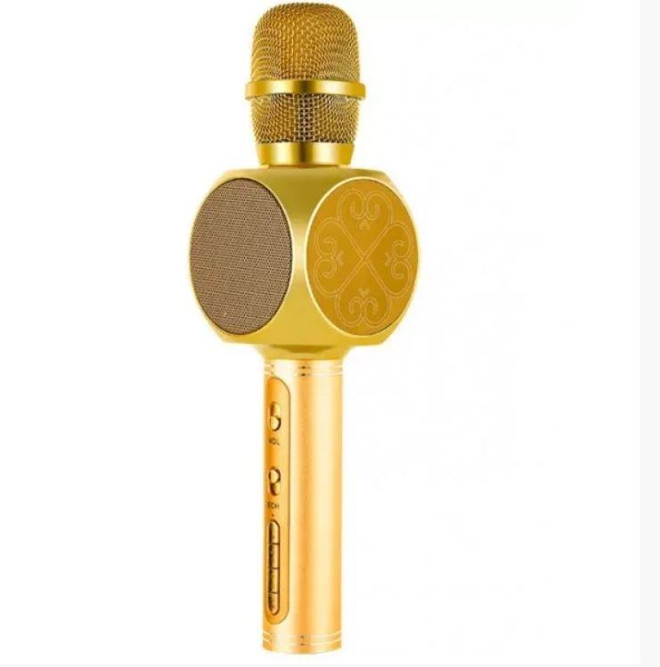 Караоке-микрофон портативный Y-63 7051 Золотой