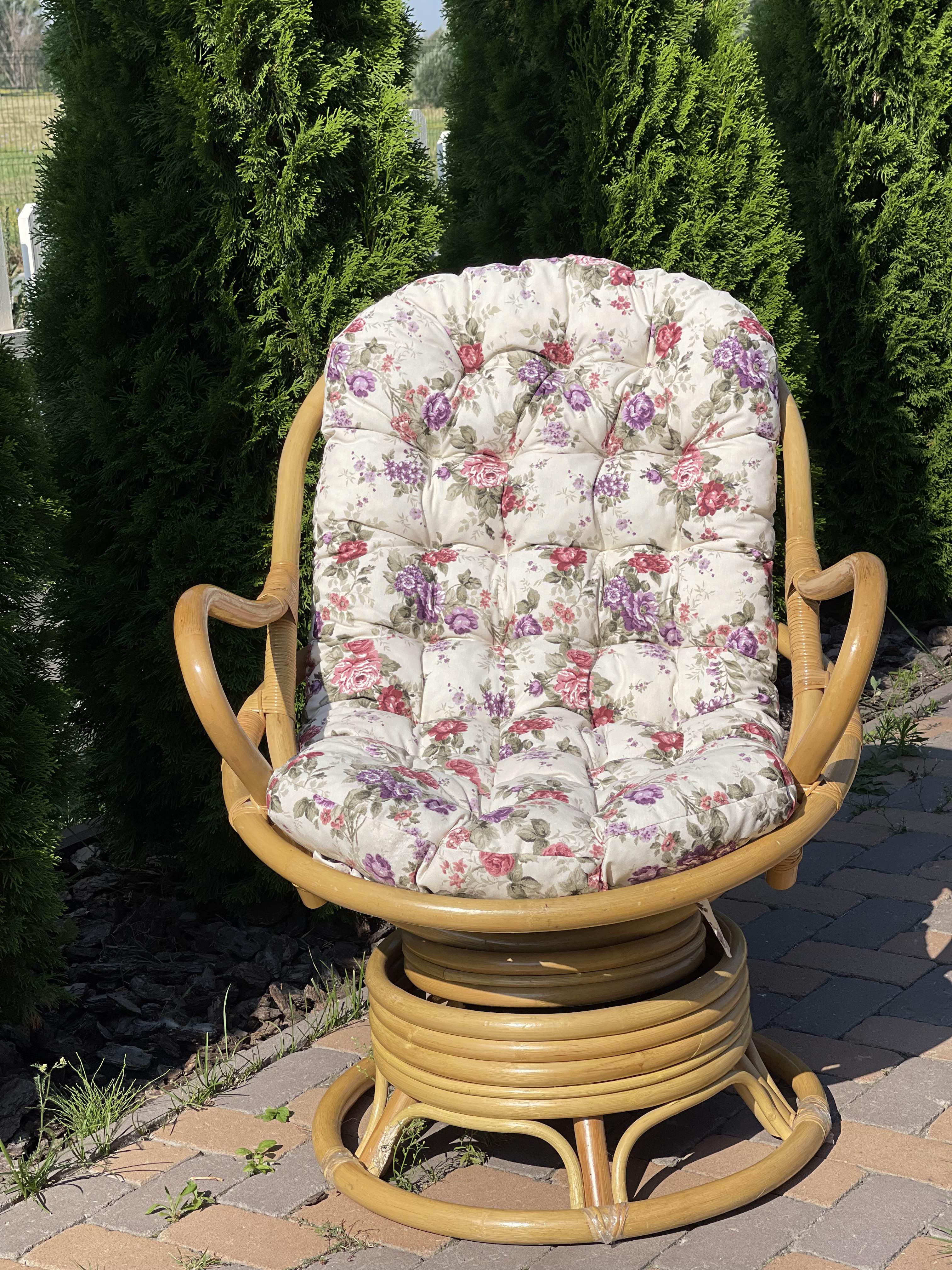 ᐉ Матрас на кресло качалку Elit Flowers 130х60х9 см (ElIT-ROTAN-7 ...