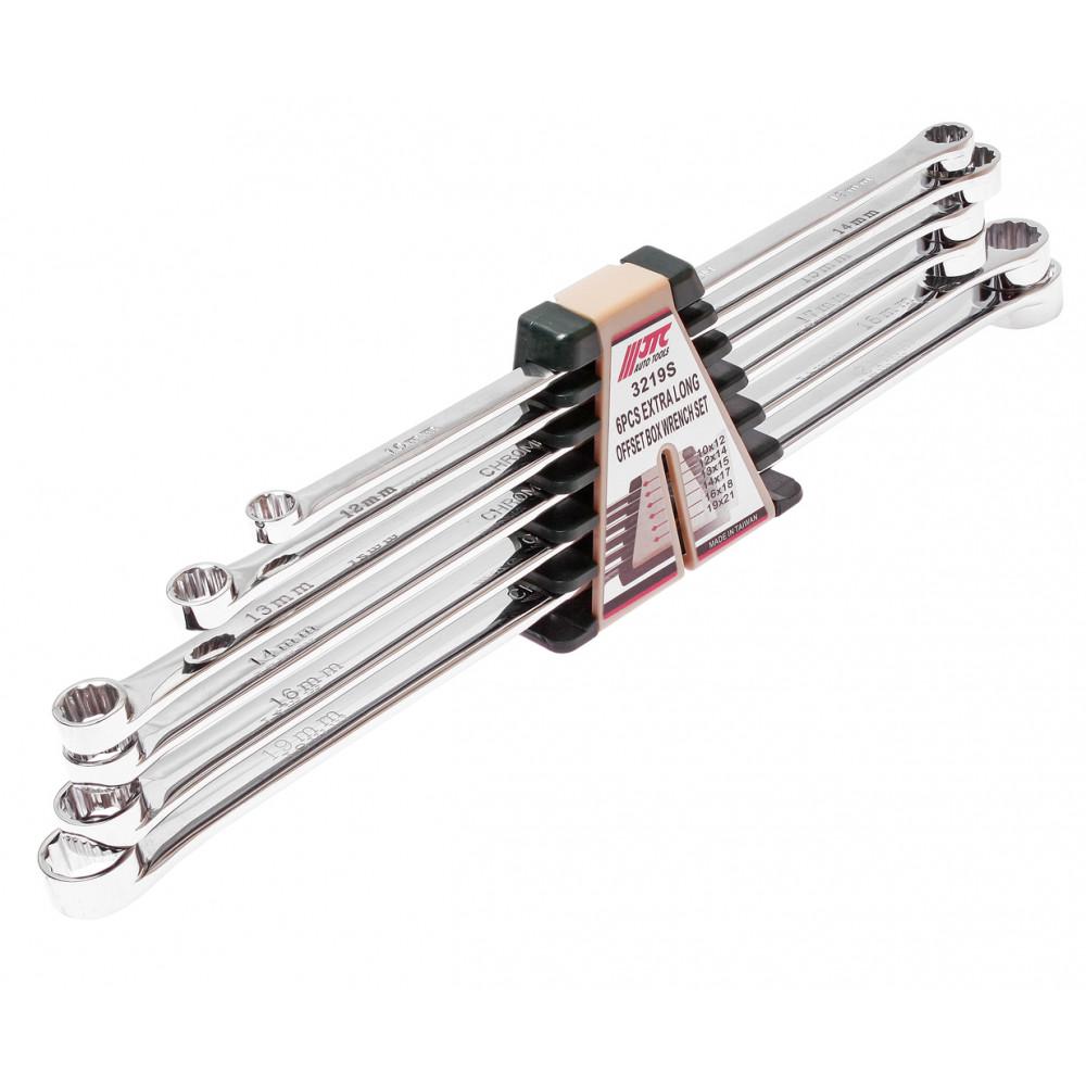 Набор ключей накидных удлинённых двухсторонних 10-21 мм 6 ед. (3219S JTC)