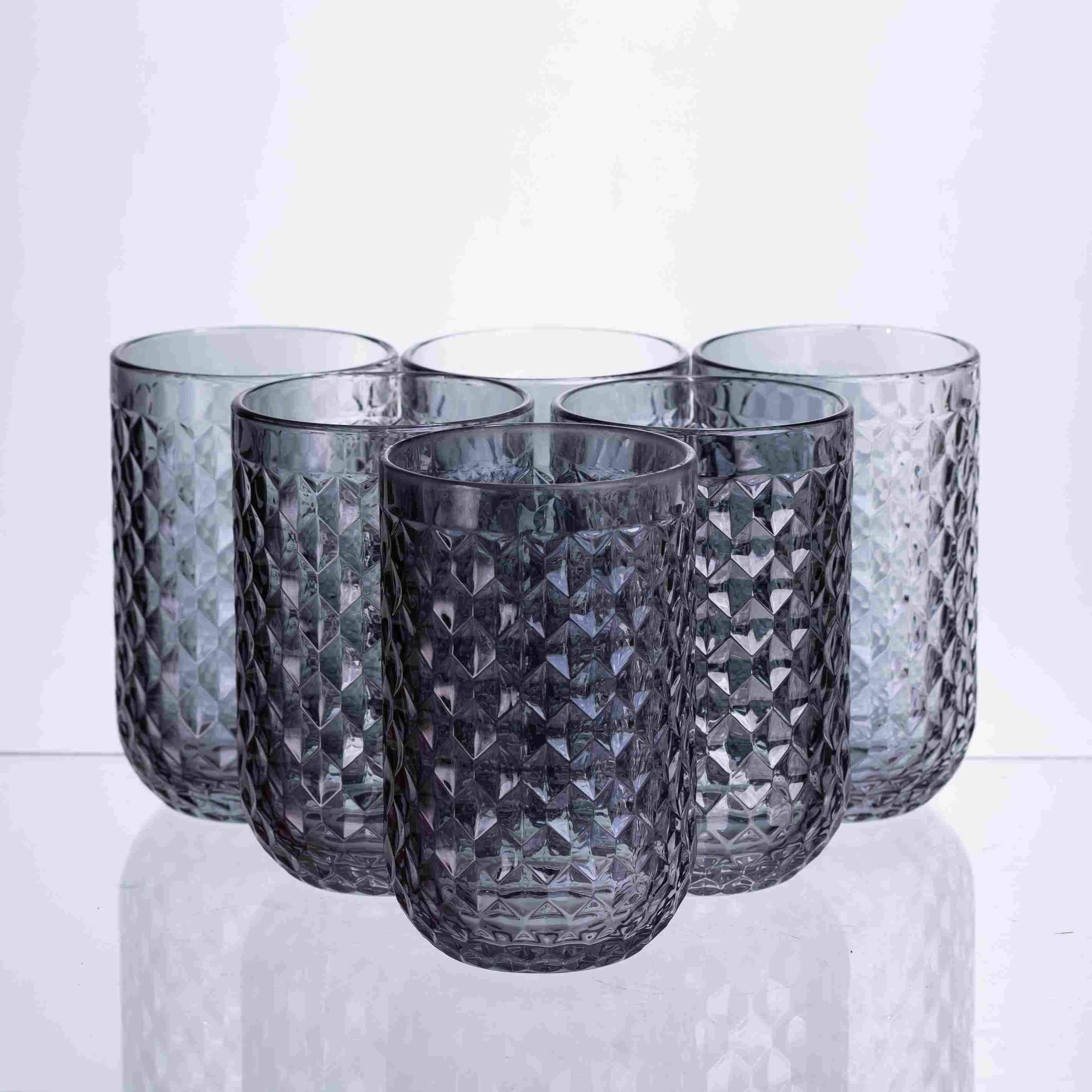 Набір склянок Geometric 6 шт. по 400 мл Прозорий (HP-19-263)