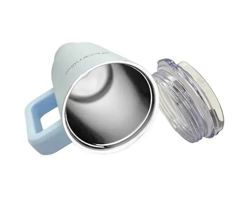 Термокружка с ручкой и трубочкой Kamille KM-2174 из нержавеющей стали 1200 мл Голубой (150-84-2174) - фото 2 Термокружка с ручкой и трубочкой Kamille KM-2174 из нержавеющей стали 1200 мл Голубой (150-84-2174) - фото 2