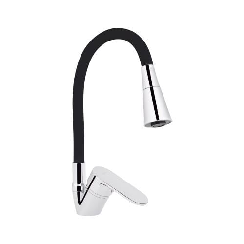 Змішувач для кухні Lidz Tani 008F3 з гнучким виливом k40 (LDTAN008F3BCR39484)