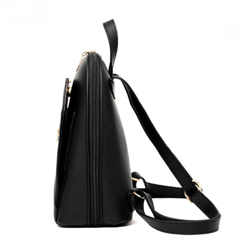 Рюкзак жіночий 28х22х11 см Чорний (135) - фото 3 Рюкзак жіночий 28х22х11 см Чорний (135) - фото 3