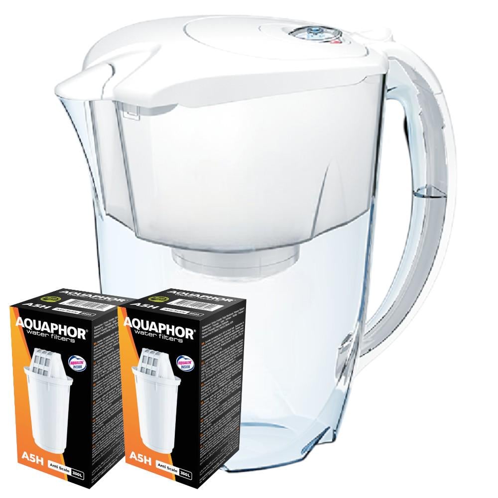 Фильтр-кувшин Аквафор Арктик с двумя модулями А5Н Белый