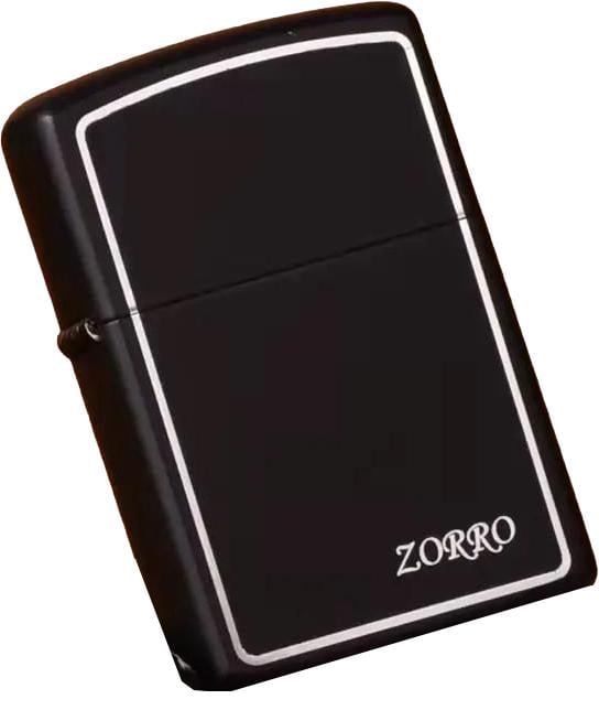 Зажигалка бензиновая Zorro Limited Edition S Черный (ch00017) - фото 1