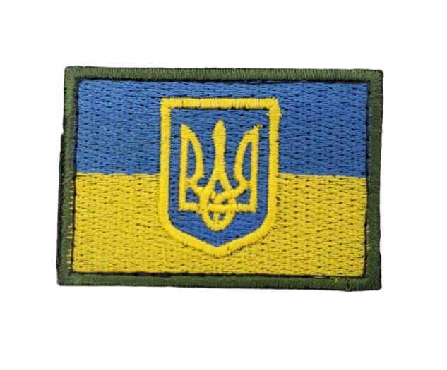 Шеврон Прапор з гербом 4х6 см Жовто-блакитний (3585540)