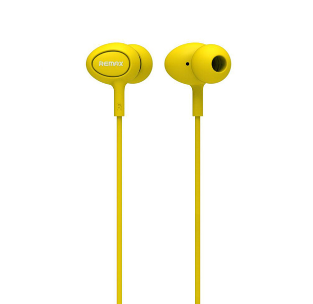 Наушники REMAX RM-515 1,2 м, 32 Ом, mic yellow