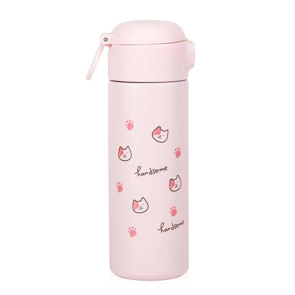 Термос Elisey Cat Stories 420 мл Розовый (8935-001)