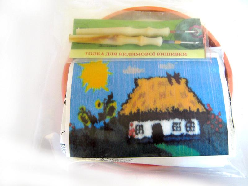 Набор для ковровой вышивки Домик 2 иглы