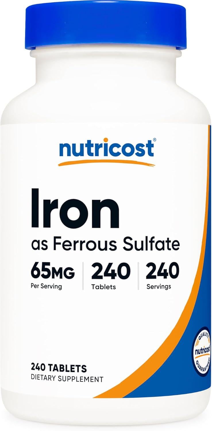 Железо Nutricost Iron 65мг 240 табл.