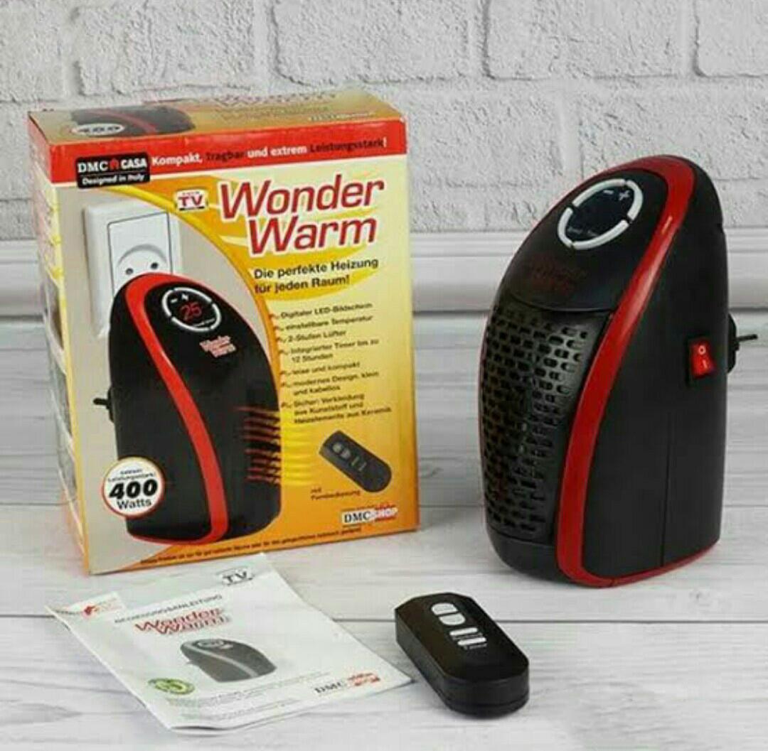 Тепловентилятор Wonder Warm 900 Вт Чорний - фото 3