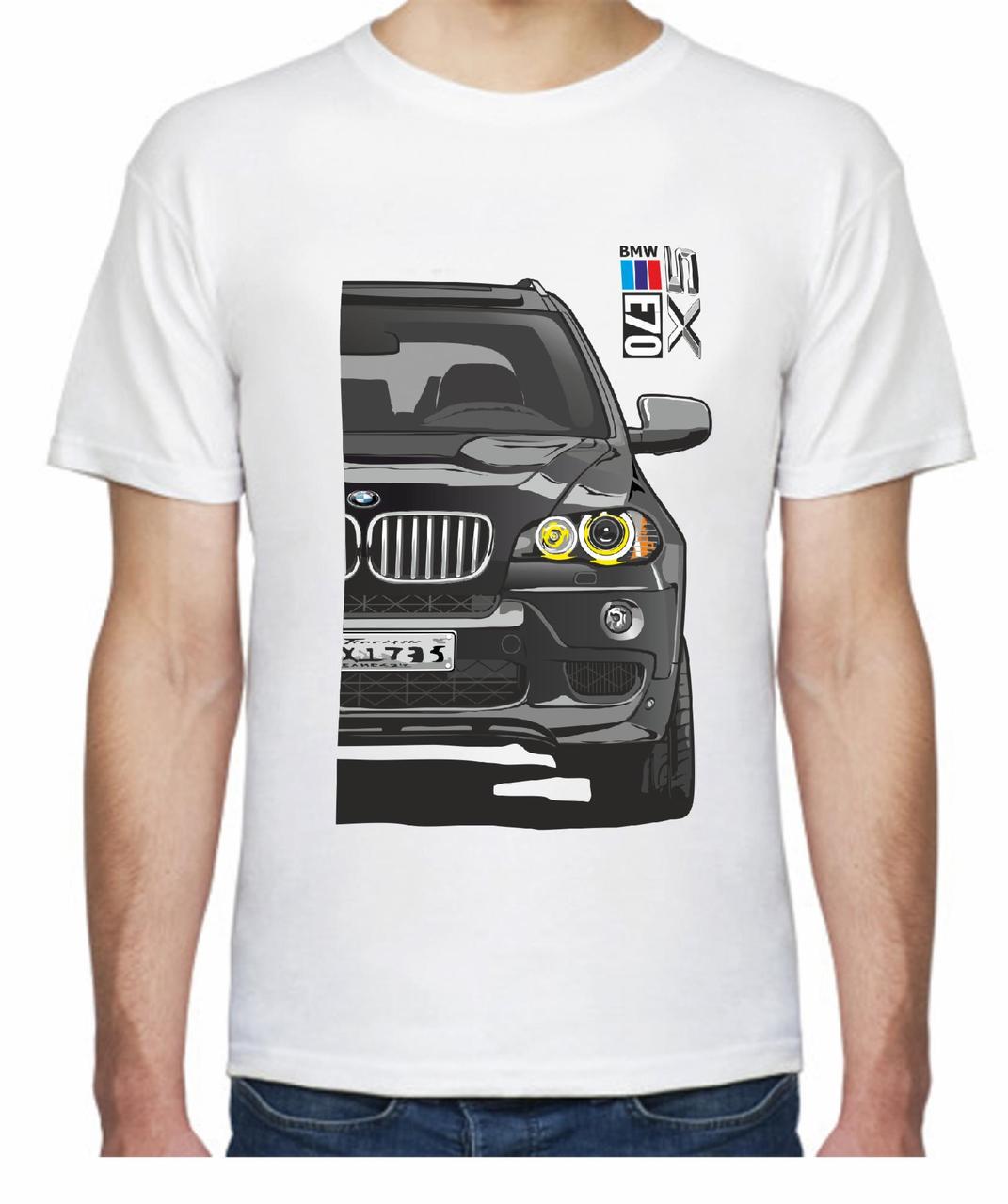 Футболка мужская Avtolife BMW X5 E70 Stock F 205270 M Белый (2494944244)