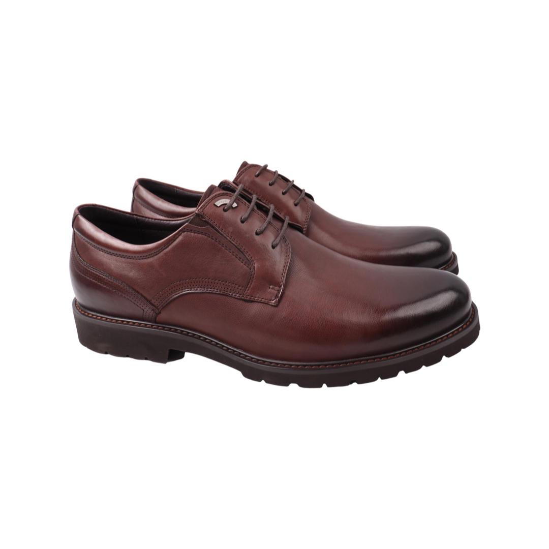 Туфли мужские Cosottinni из кожи р. 41 Коричневый (347-21DT)