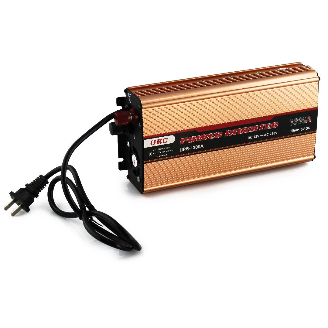 Инвертор напряжения UKC AC / DC UPS 1300W UPS + CHARGE бесперебойник - фото 2