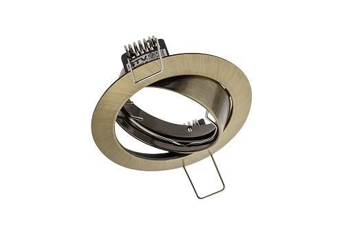 Светильник точечный GTV Porto-K OP-PRAN5-30 поворотный алюминиевый круглый платина (1310739874)