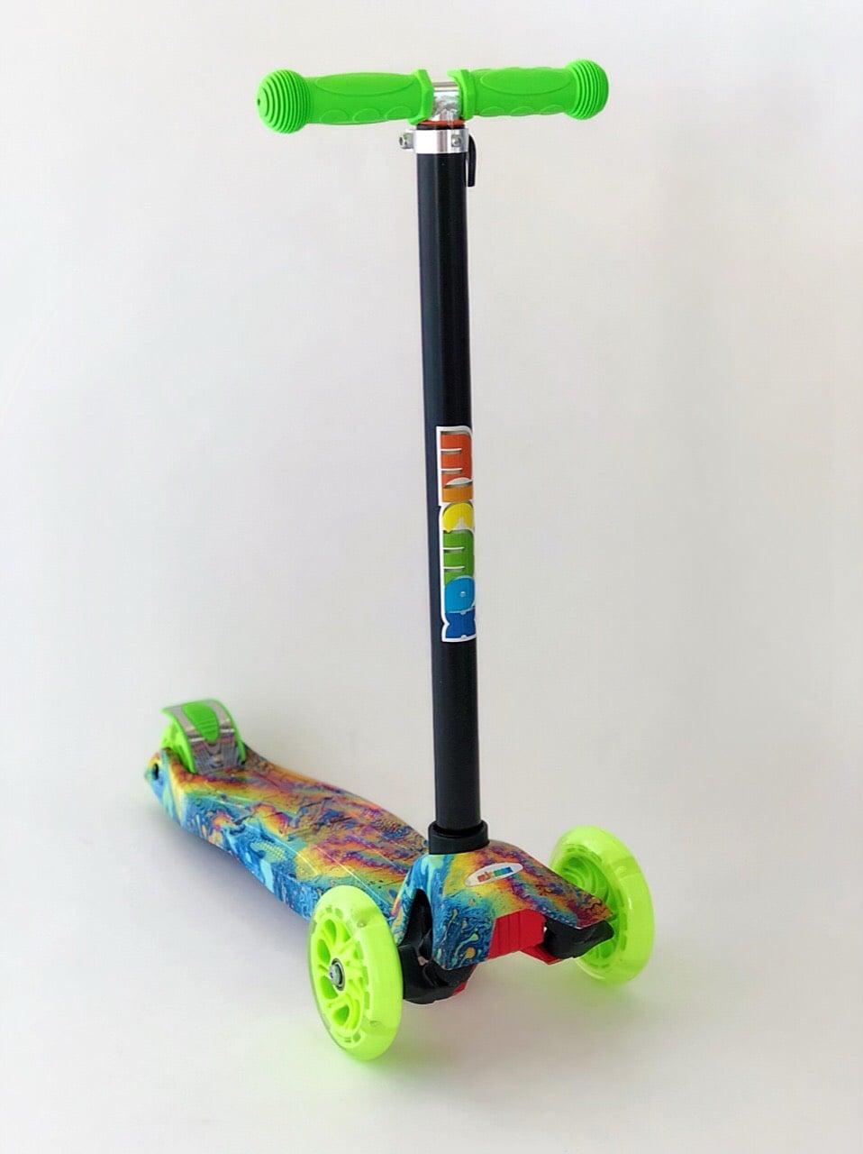 Самокат детский MicMax Scooter Pro 030 с подсветкой колес Зеленый (030-green)