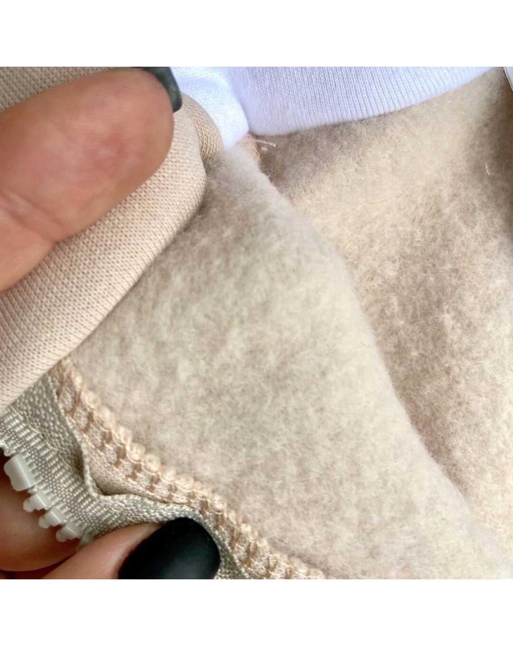 Комбинезон детский BUNNY BOX Микки с ушками триника утепленный р. 56 Бежевый (00356) - фото 2