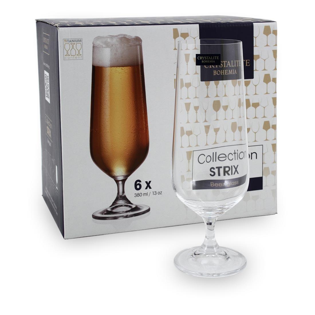 Набор бокалов для пиво Bohemia Strix Dora 1SF73/380 380 мл 6 шт. - фото 2 Набор бокалов для пиво Bohemia Strix Dora 1SF73/380 380 мл 6 шт. - фото 2