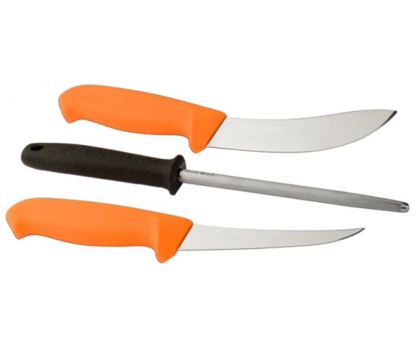 Набір Morakniv Hunting Set 3000 2 ножі та мусат Orange (12098)