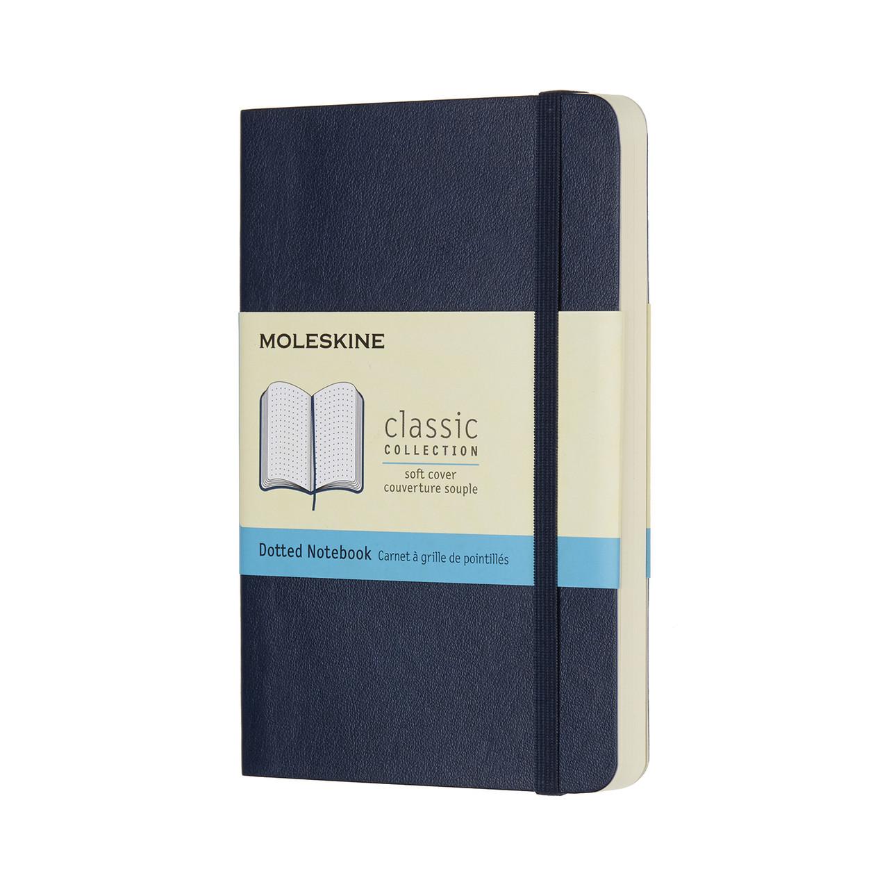 Блокнот Moleskine Classic карманный 192 страницы в точку мягкий 9х14 см Сапфир