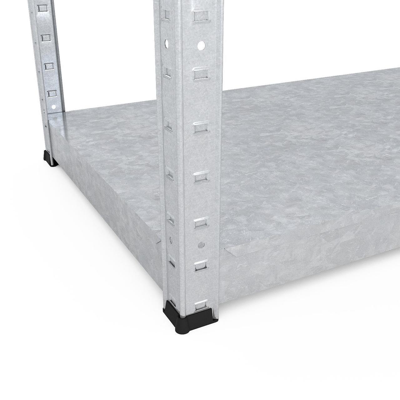 Стелаж Меткас Бюджет ОС 150 кг/полицю 4 полиці сталь оцинкований металевий 1600x900x400 мм (2511852292) - фото 4