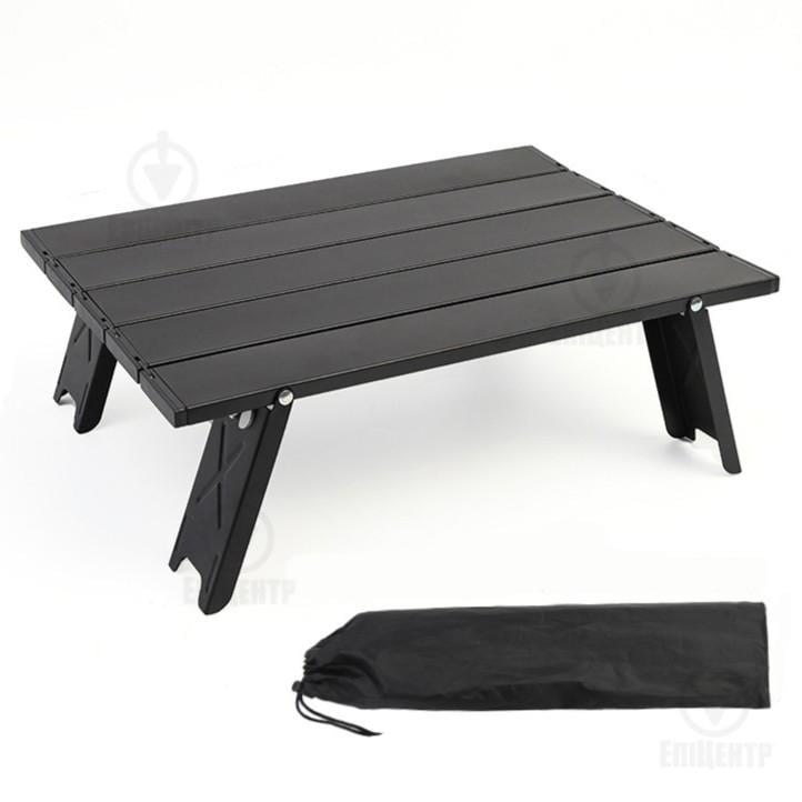 Стол для кемпинга складной Takto портативный туристический из алюминия Черный (700181)